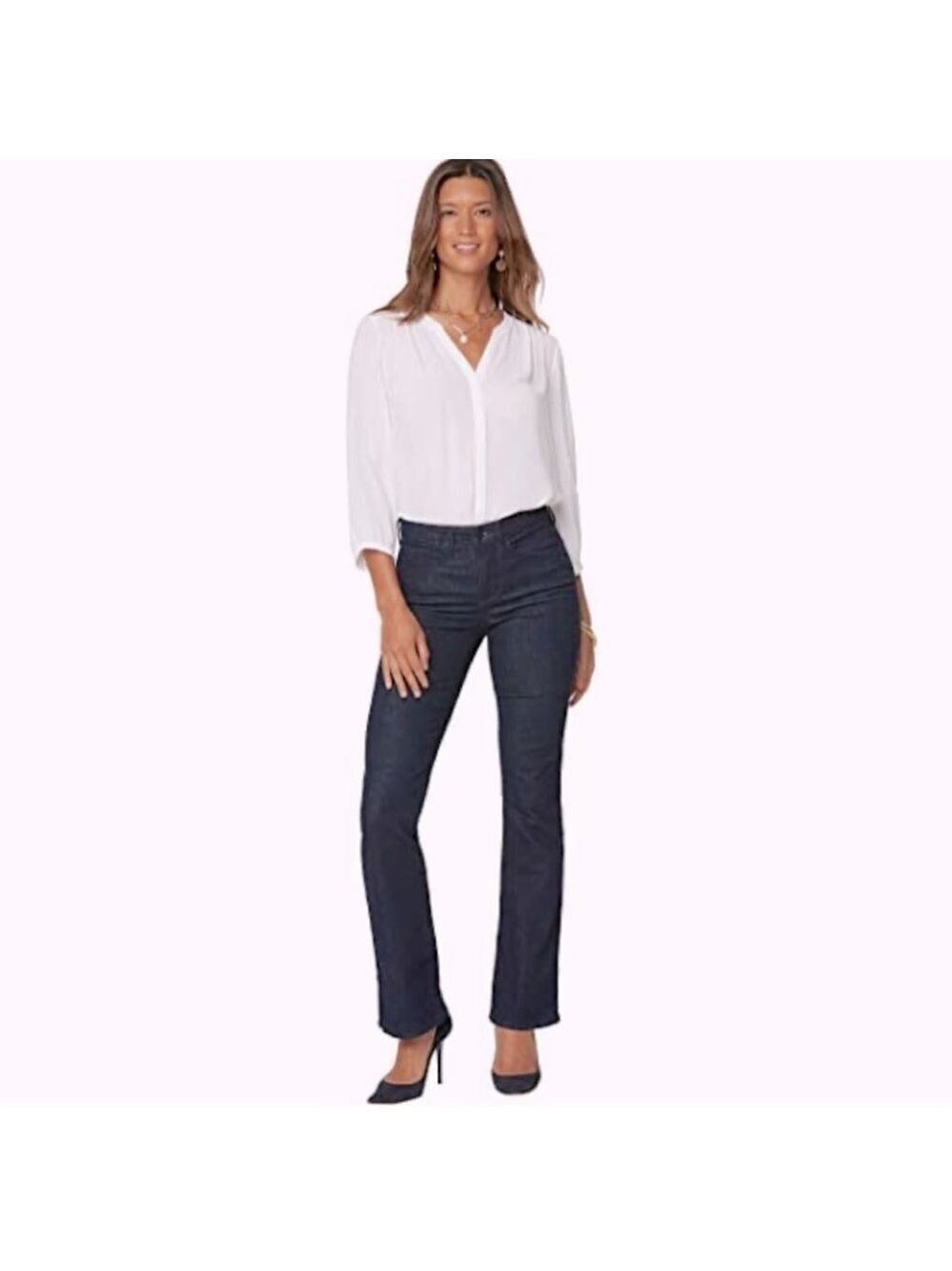 * NYDJ Dark Rinse Bootcut Jeans Size 2P